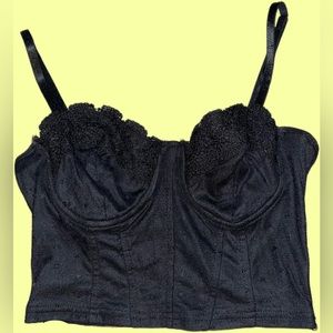 Lacey Corset Crop Tank Top